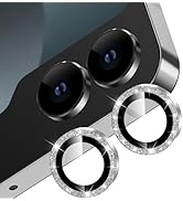 YWXTW for Samsung Galaxy Z Flip 6 Camera Lens Protector, Bling Glitter Individual Anti Scratch Me...
