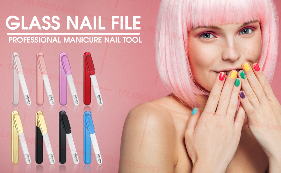 MiDenso Glass Nail File, Professional Manicure Nail Tool, You Deserve it. You Care, We Share!