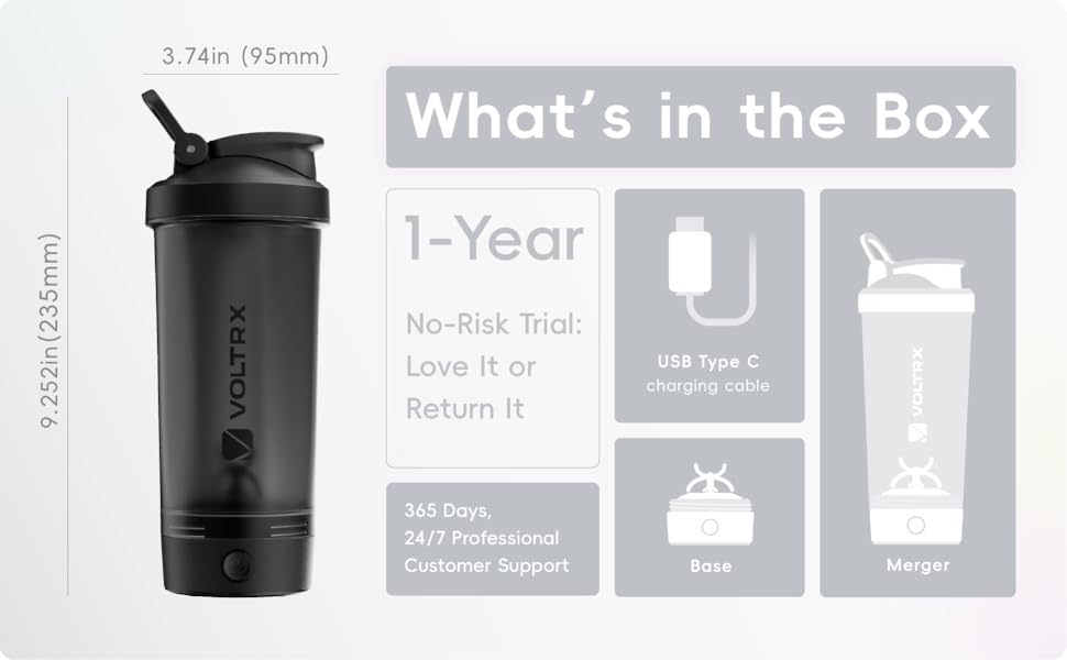 electric protein shaker bottle