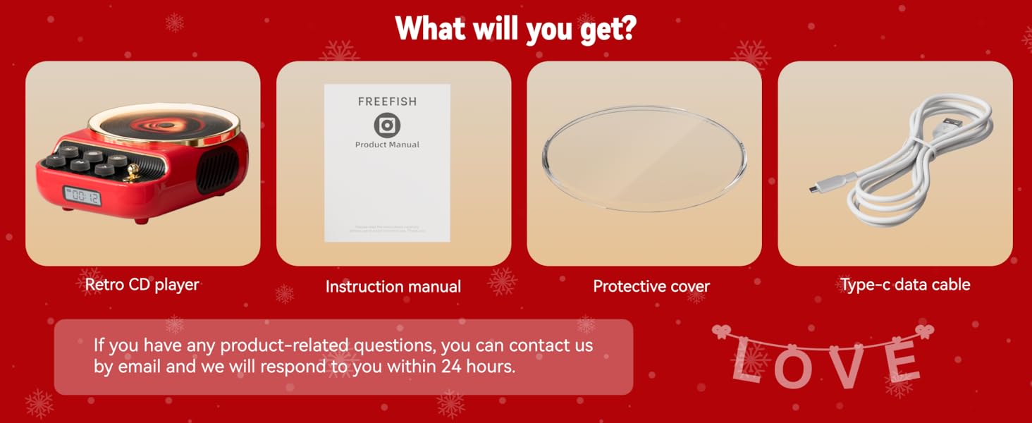 Vintage Radio Music Player with FM Radio