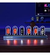 Fiotura G400 IPS Nixie Tube Digital Clock,APP Control,Weather&Temperature,Electronic Photo Wall,M...