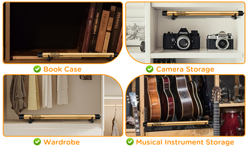 The digkau dehumidifier rod can be used in book case, camera storage