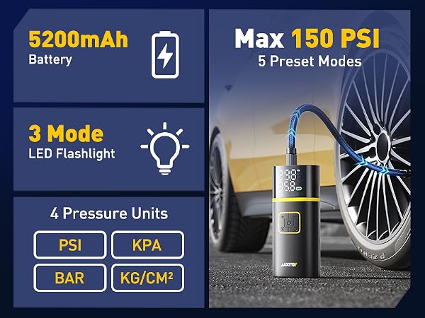 tire inflator portable air compressor