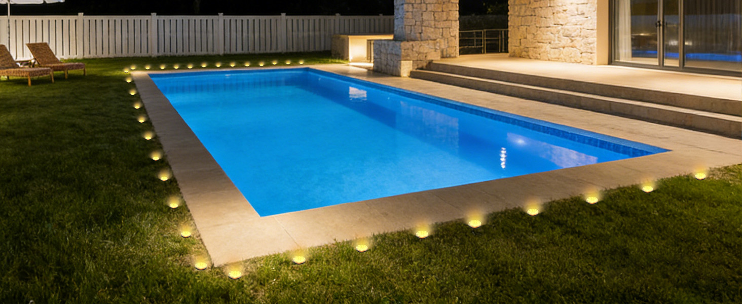 solar disc lights outdoor waterproof