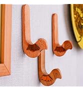 Indian Shelf 3 Hook, 6 Strips Cute Bird Decorative Adhesive Wall Hooks for Hanging Unique No Dama...