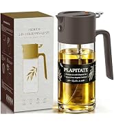 PLAPITATE 17oz/500ml Premium Olive Oil Sprayer for Cooking, 2 in 1 Glass Olive Oil Dispenser Bott...