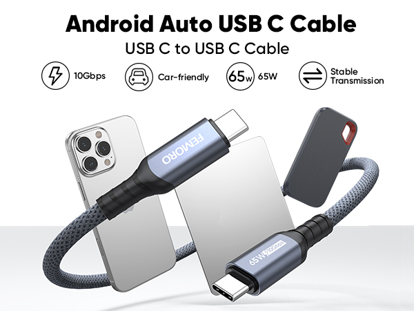 Android Auto USB C Cable