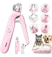 RGIMF 2-in-1 Dog Nail Grinder & Dog Nail Clippers Trimmers for Large Medium Small Dogs Cats Pets ...