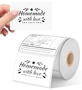 Phomemo 4"x3" Thermal Labels Roll for Small Business Supplies - Commercial Grade Logo Stickers fo...
