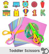 Koogel Toddler Scissors Practice Kit for Ages 3+, 2 Training Blunt Tip Safety Scissors & 120 Shee...