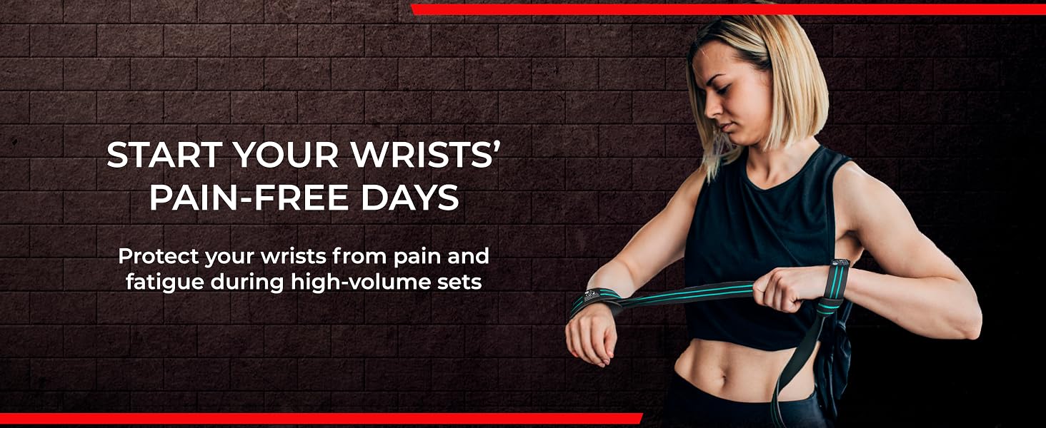 Athlete using wrist wraps for CrossFit training session