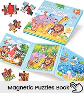 LovesTown Magnetic Puzzles Book Animal Educational Learning Toys Travel Game for Toddlers Boys an...