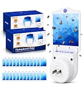 Fruit Fly Traps for Indoor (4 Devices and 24 Glue Cards) 400 Sq Ft Coverage | Plug in Flying Inse...