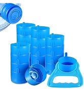 20 Pack of Silicone Water Gallon Cap with Water Bottle Handle, Reusable Water Bottle Caps, 55mm x...