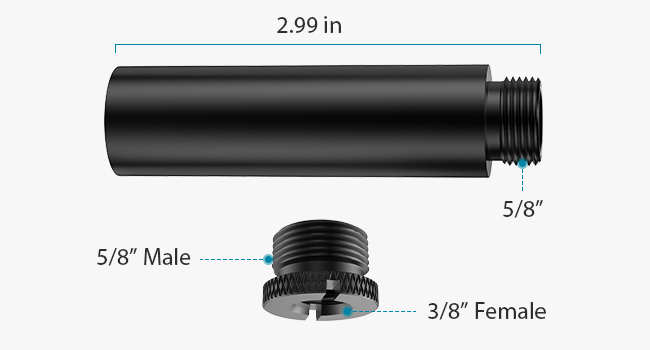 mic stand extension tube