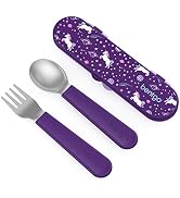 Bentgo Kids Stainless Steel Utensil Set - Reusable Fork, Spoon & Storage Case, PFAS- & BPA-Free, ...