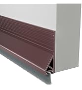 Door Draft Stopper with Brush, 39" Door Sweep for Bottom of Door, Self Adhesive Weather Stripping...