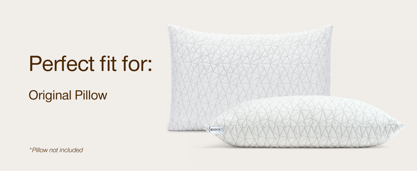coop sleep goods original adjustable pillow case with zipper replacement pillow cover memory foam