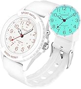 TENOCK Waterproof Nurse Watch for Medical Professionals Students Women Men, Night Light, 12/24 Ho...