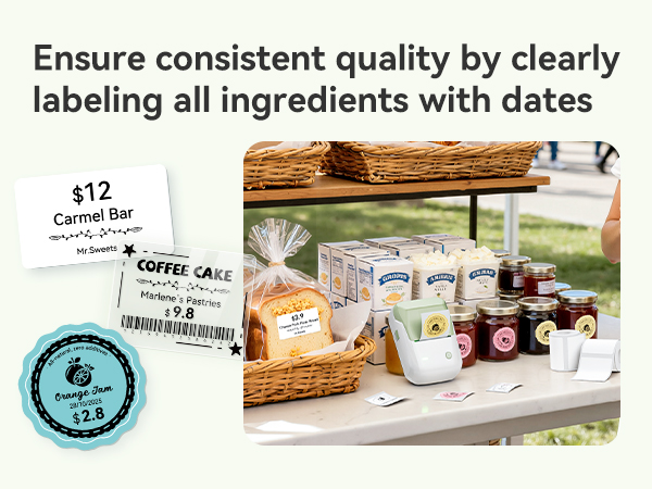 Ensure consistent quality by clearly labeling all ingredients with dates