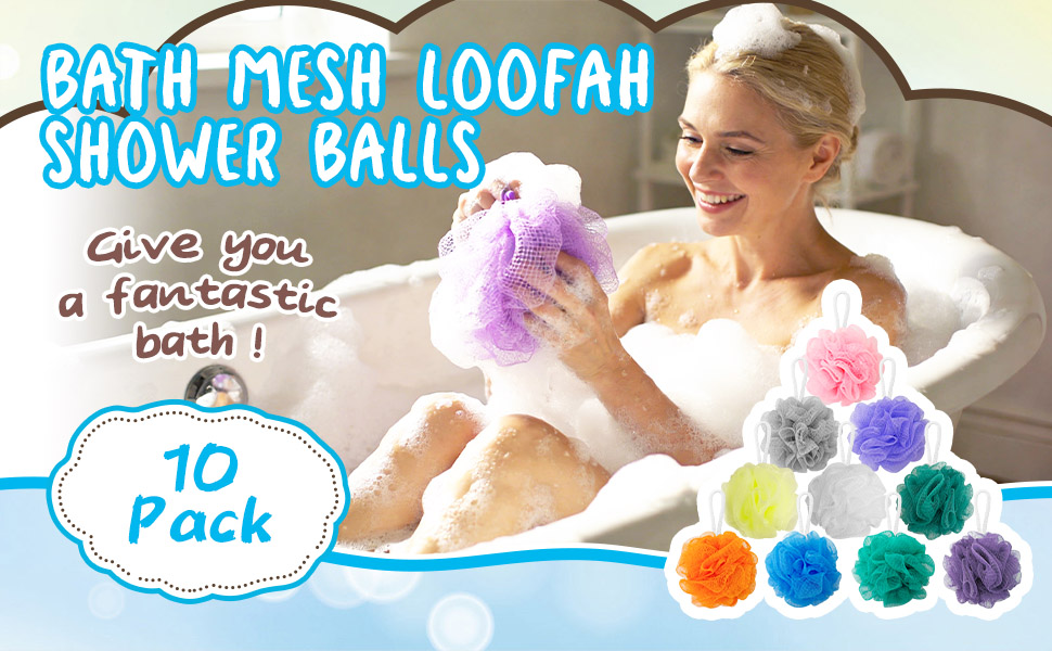 2 Shower Loofah Bath Sponge