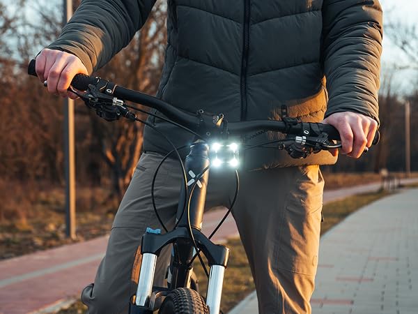 Ziren V2 bike light and horn combo – ultra-bright LED headlight with loud horn for cycling safety