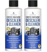 Bastion Coffee Machine Descaler & Cleaner - 4 Uses. (2 Bottles) Universal Descaling Solution Comp...
