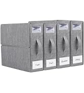 Bed Sheet Organizers and Storage, Foldable Bed Sheet Set 4 Pack Twin/Full/King/Queen Size Organiz...