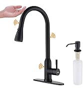 Touch Kitchen Faucet,KEER Smart Kitchen Sink Faucet with Pull Down Sprayer, Touch on Activated Ki...