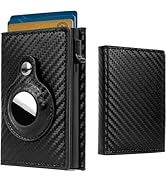 FADACHY Mens Wallet with Holder,Minimalist Card Holder,Carbon Fiber RFID Technology Credit Card H...