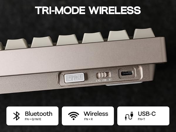 P65 Tri-Mode Wireless QMK/VIA Mechanical Keyboard
