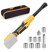 3/8" Cordless Ratchet Wrench Compatible with Dewalt 20V MAX Batteries(No Battery) 80FT-LBS(108N.m...