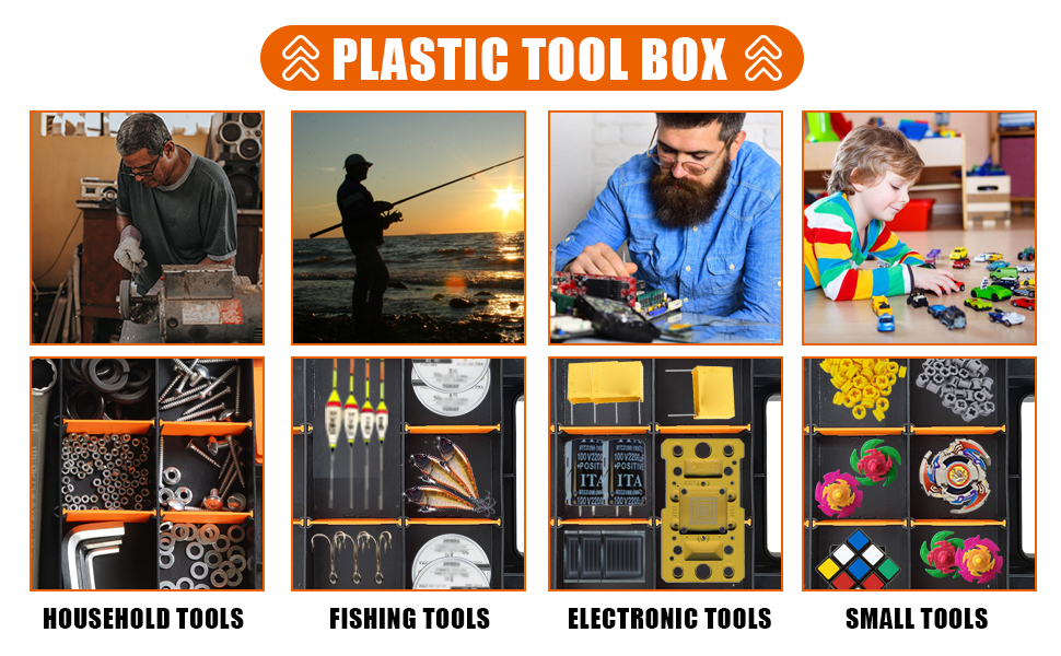JACK BOSS SMALL PARTS DOUBLE SIDE TOOL BOX