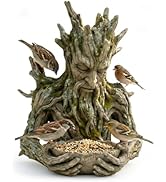 The Quiet Offering A Tree-Integrated Bird Feeding Sculpture, Outdoor Millennial Ancient Tree Bird...
