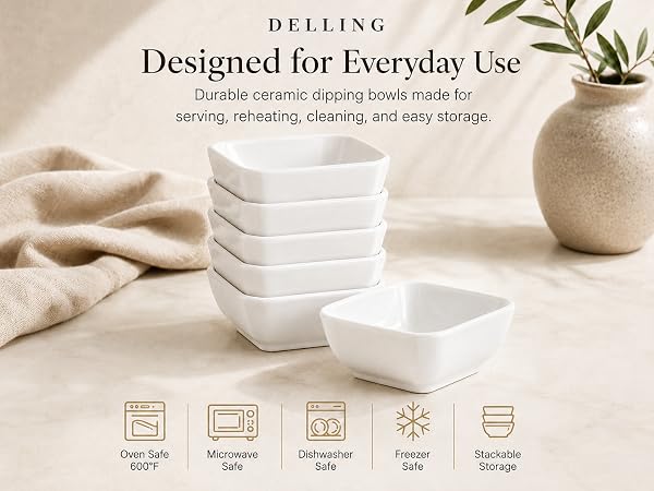 Oven Safe 600°F Microwave Safe Dishwasher Safe Freezer Safe Stackable Storage