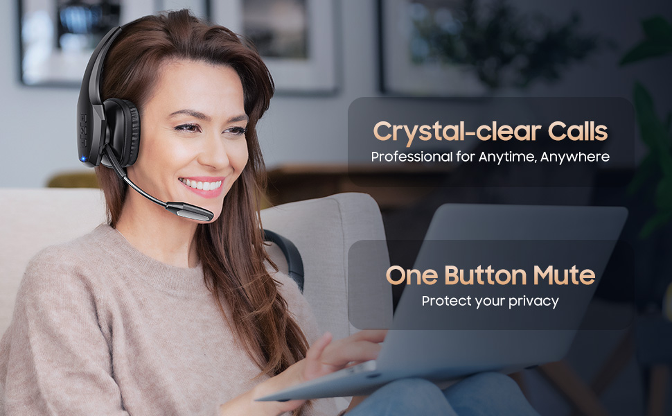 wireless headset with mic