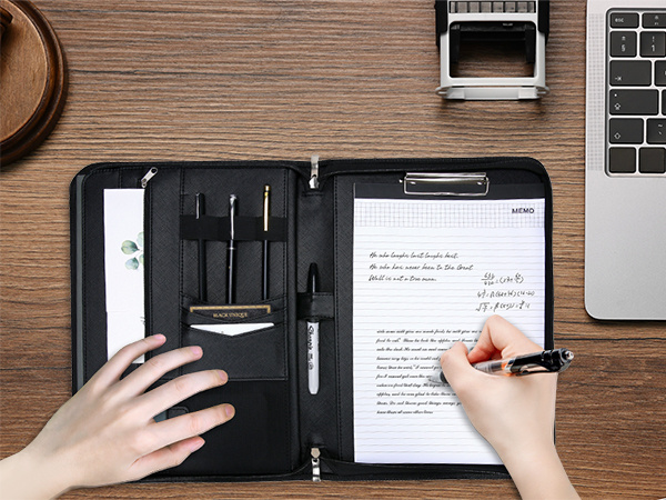 ProCase Portfolio Business Padfolio Folder with Zipper