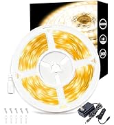 4000k 10 Foot Led Strip Lights for Bedroom Dimmable 10 FT 180 LEDs Rope Light Flexible Super Brig...