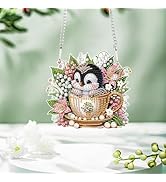 Tontut Penguin Diamond Art Painting Kits Hanging Decoration,5D Diamond Art Painting,DIY Special S...