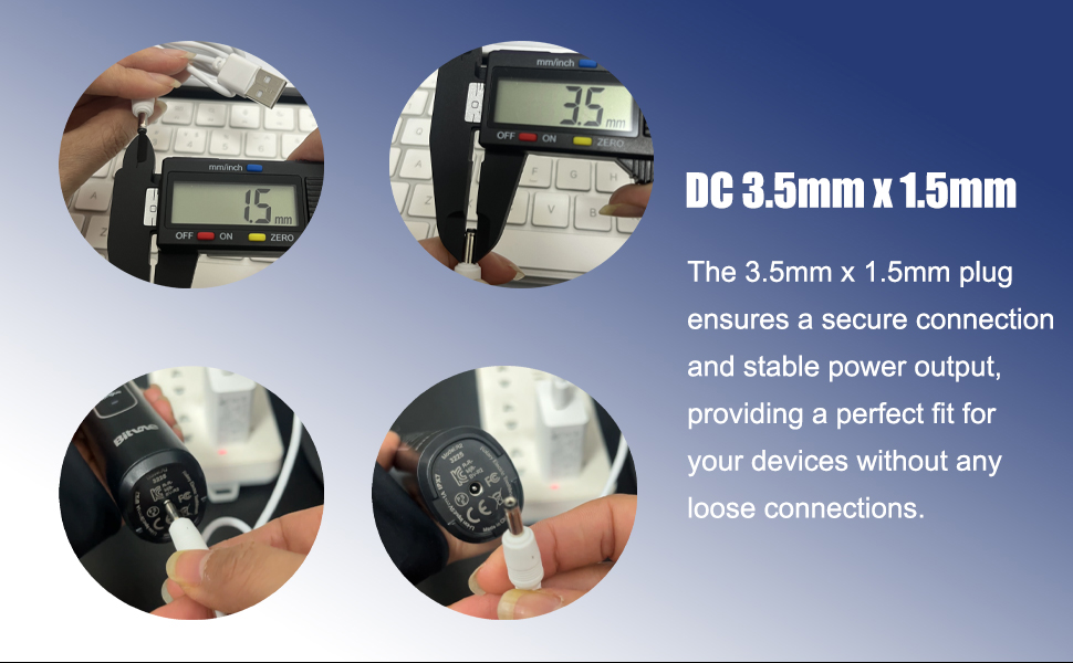 usb charger cable, usb to dc charging cord, 3.5mm dc charger cable, electric toothbrush usb charger