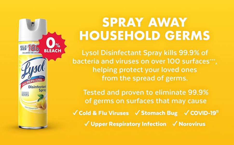 spray away household germs