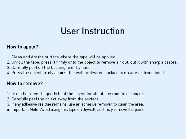 User Instruction