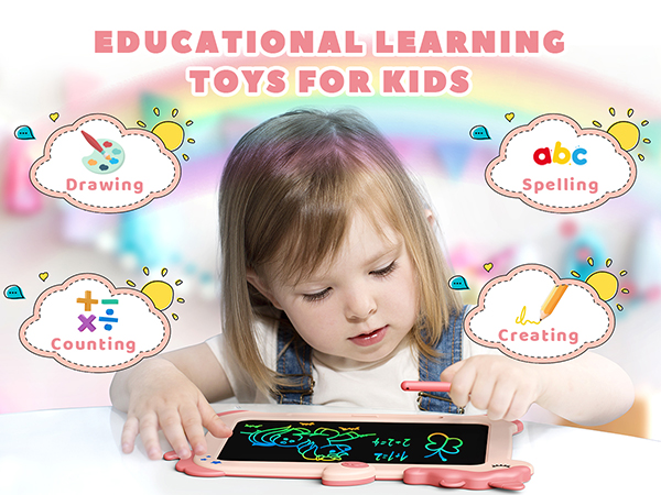 toys for 2 + year old girl coloring tablet toddler doodle board drawing pad toddler drawing tablet