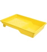 KALLORY Paint Roller Tray Plastic 9-inch Yellow Paint Tray Storage Container for Wall Painting Su...
