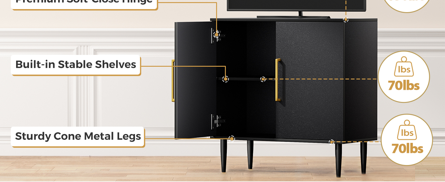 black cabinet
