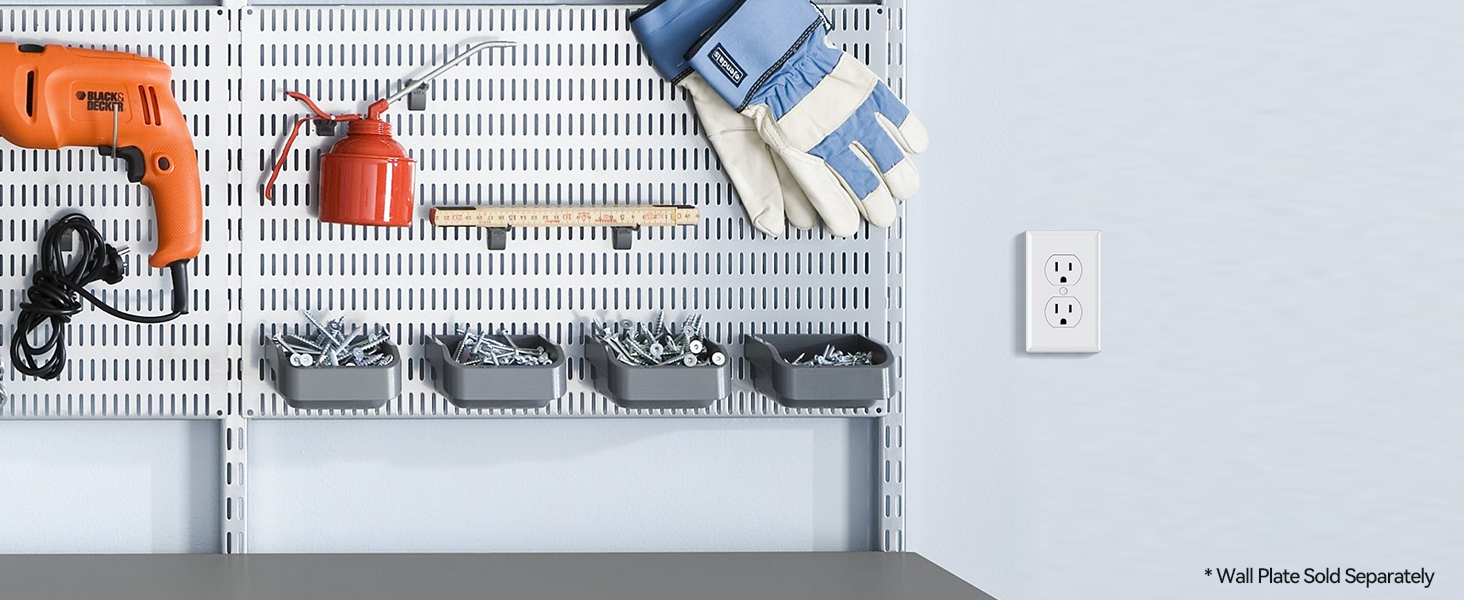 AIDA RESIDENTIAL GRADE 15A DUPLEX OUTLET