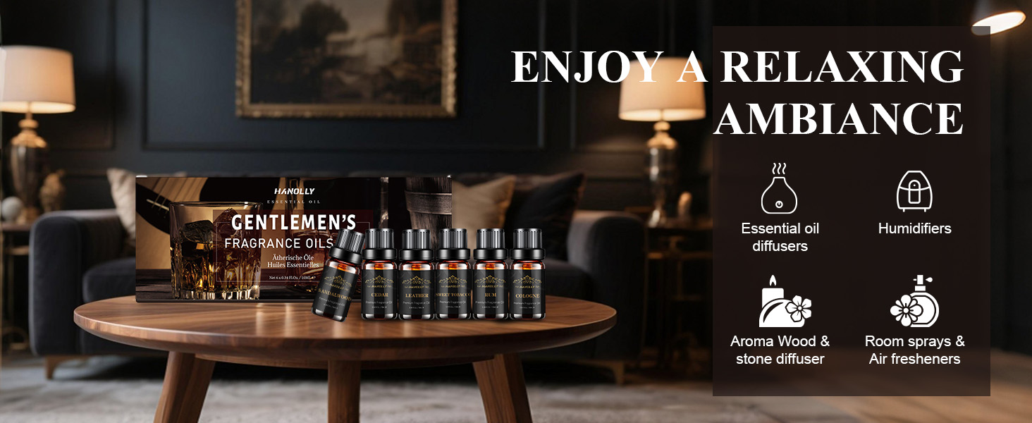 MENS ESSENTIAL OILS SET