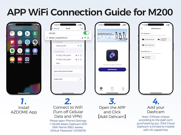 AZDOME APP and WiFi Connection Guide