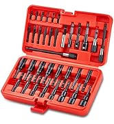 AKM TOOL 35Pcs Magnetic Nut Driver Set, Nut Driver Set for Impact Drill, 1/4