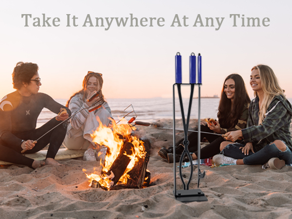 fireplace tools set with stand